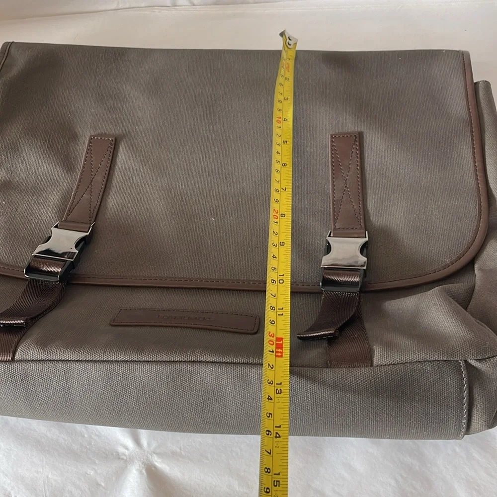 Portal packs messenger crossbody bag brown/grey